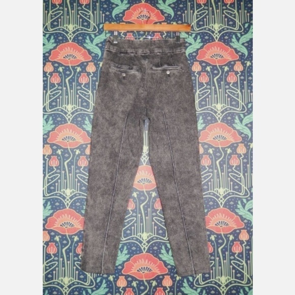 Isabel Marant Pantalon Nanouli Faded Black High Waist Acid Wash Jegging Jeans 36 - Picture 7 of 7